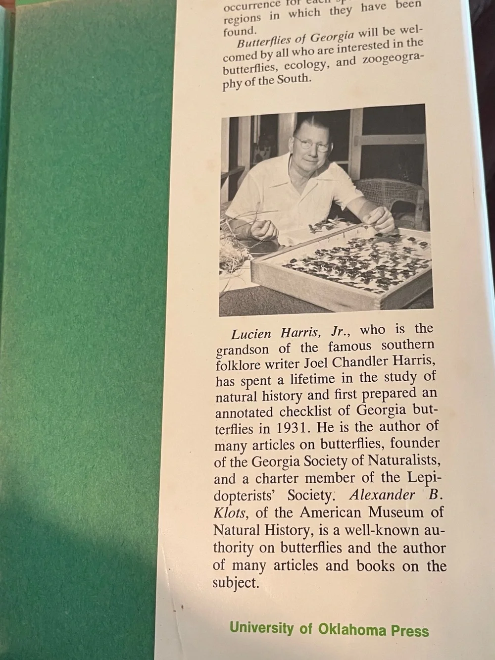 University of Oklahoma Press “butterflies georgia”